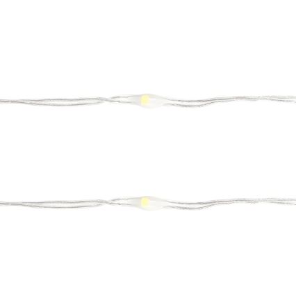 Aigostar - Corrente de Natal LED 100xLED/3xAA 10,3m branco frio