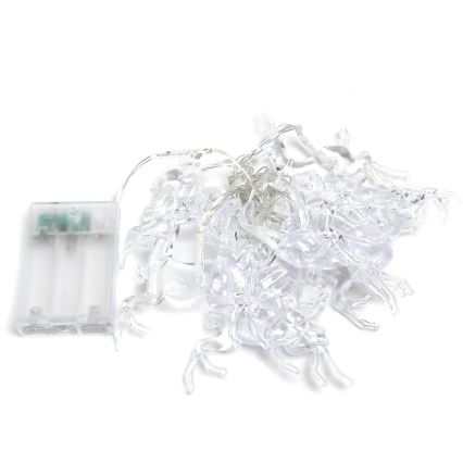 Aigostar - Corrente de Natal LED 20xLED/3xAA 3,3m renas
