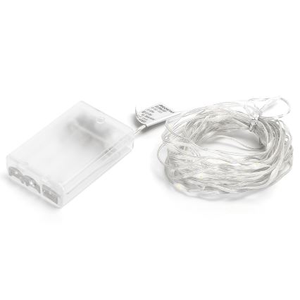 Aigostar - Corrente de Natal LED 50xLED/3xAA 5,3m multicolorida