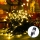 Aigostar - Corrente de Natal LED para exterior 600xLED/8 funções 18m IP44 branco quente