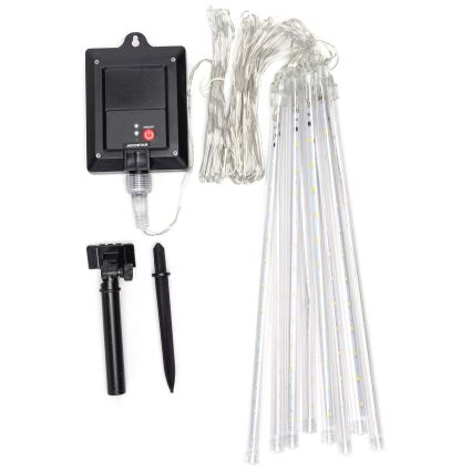 Aigostar - Corrente de Natal LED Solar 192xLED/8m IP65 branco quente