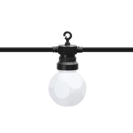 Aigostar - Corrente decorativa exterior LED 10xLED/8m IP44 branco quente