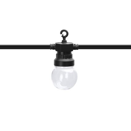 Aigostar - Corrente decorativa exterior LED 10xLED/8m IP44 branco quente