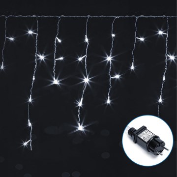 Aigostar - Corrente decorativa exterior LED 75xLED/6W/230V 15x0,6m IP44 branco frio