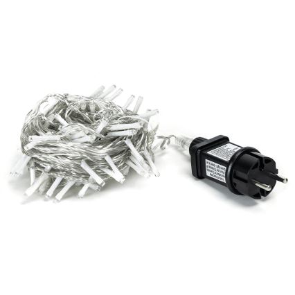 Aigostar - Corrente exterior de Natal LED 100xLED/8 funções 13m IP44 branco frio