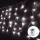 Aigostar - Corrente exterior de Natal LED 100xLED/8 funções/3xAA 8x0,4m IP44 branco frio