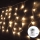 Aigostar-Corrente exterior de Natal LED 100xLED/8 funções 3xAA 8x0,4m IP44 branco quente
