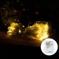 Aigostar-Corrente exterior de Natal LED 100xLED/8 funções 3xAA 8x0,6m IP44 branco quente