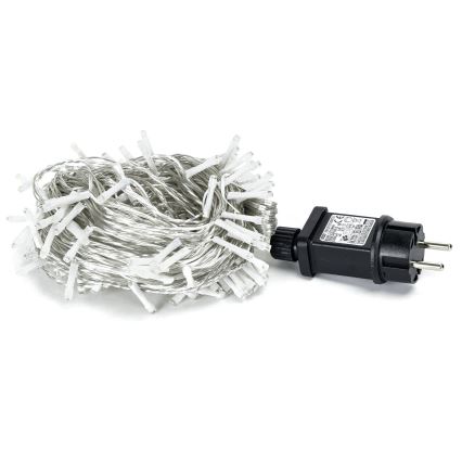 Aigostar - Corrente exterior de Natal LED 150xLED/8 funções 18m IP44 branco frio