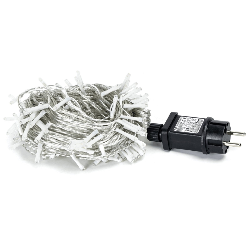 Aigostar - Corrente exterior de Natal LED 150xLED/8 funções 18m IP44 branco frio