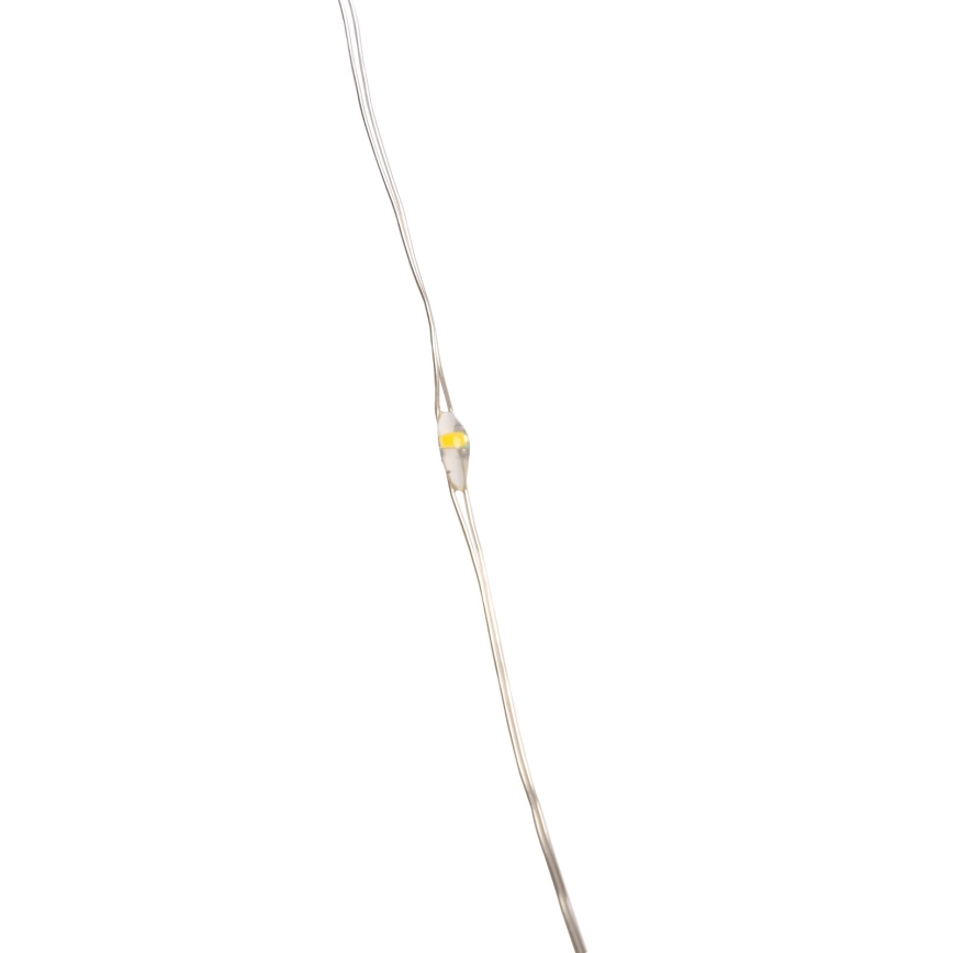 Aigostar -Corrente exterior de Natal LED 150xLED/8 funções 3xAA 15,3m IP44 branco quente