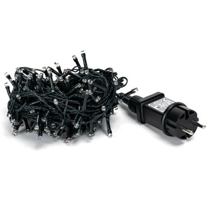 Aigostar - Corrente exterior de Natal LED 200xLED/8 funções 13m IP44 branco quente