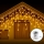 Aigostar - Corrente exterior de Natal LED 200xLED/8 funções 13x0,6m IP44 branco quente