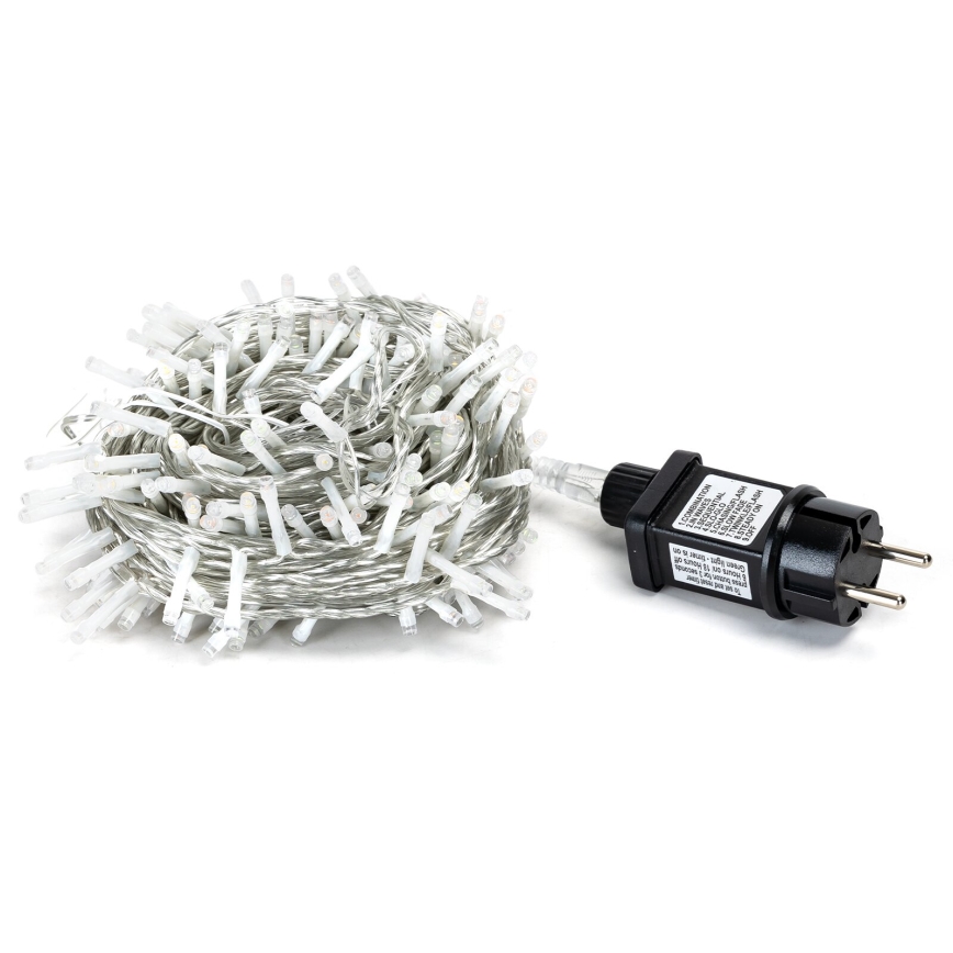 Aigostar - Corrente exterior de Natal LED 200xLED/8 funções 23m IP44 multicolorida
