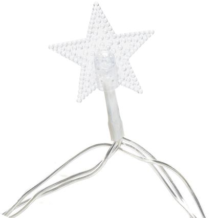 Aigostar - Corrente exterior de Natal LED 50xLED/8 funções 8m IP44 branco quente
