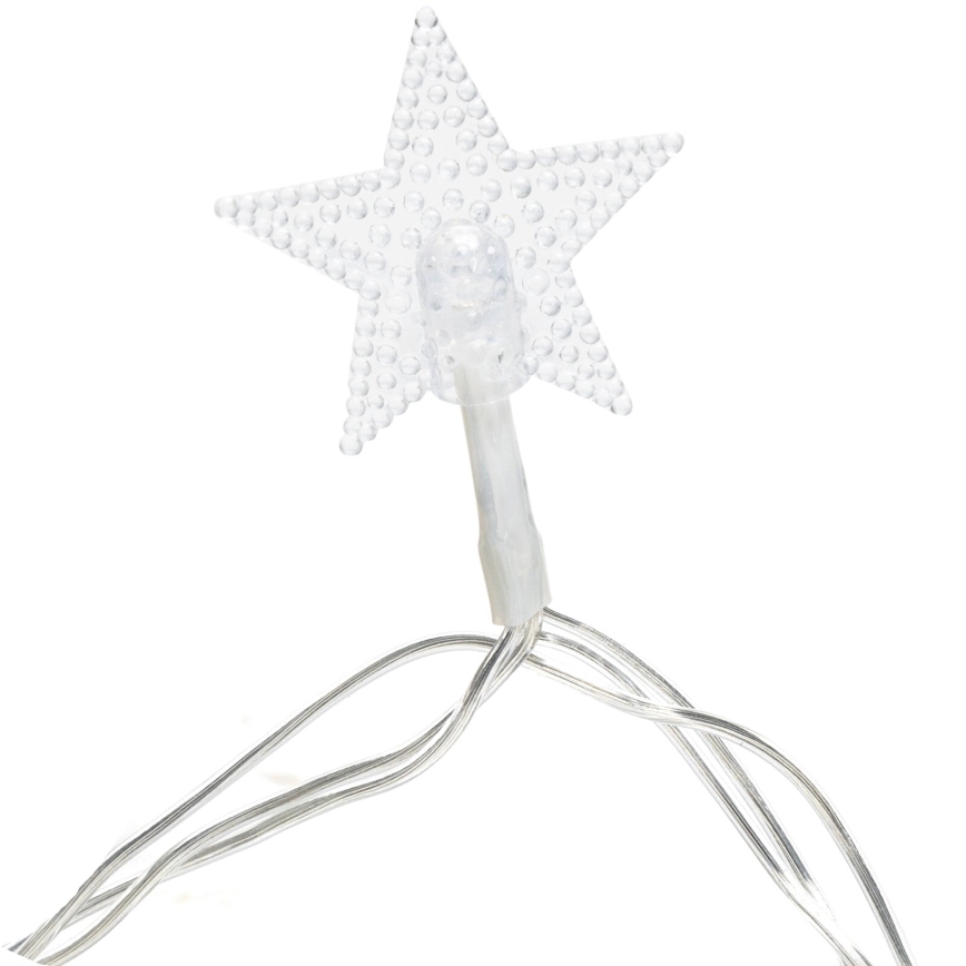 Aigostar - Corrente exterior de Natal LED 50xLED/8 funções 8m IP44 branco quente