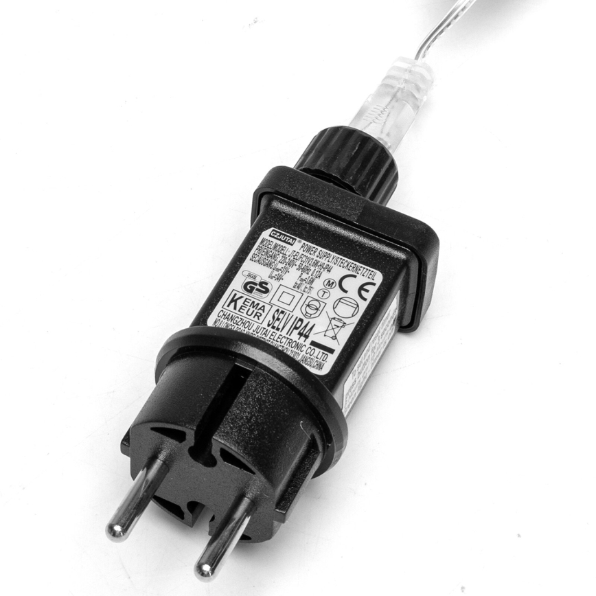 Aigostar - Corrente exterior de Natal LED 50xLED/8 funções 8m IP44 branco quente
