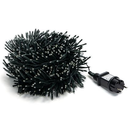 Aigostar - Corrente exterior de Natal LED 600xLED/8 funções 18m IP44 branco frio