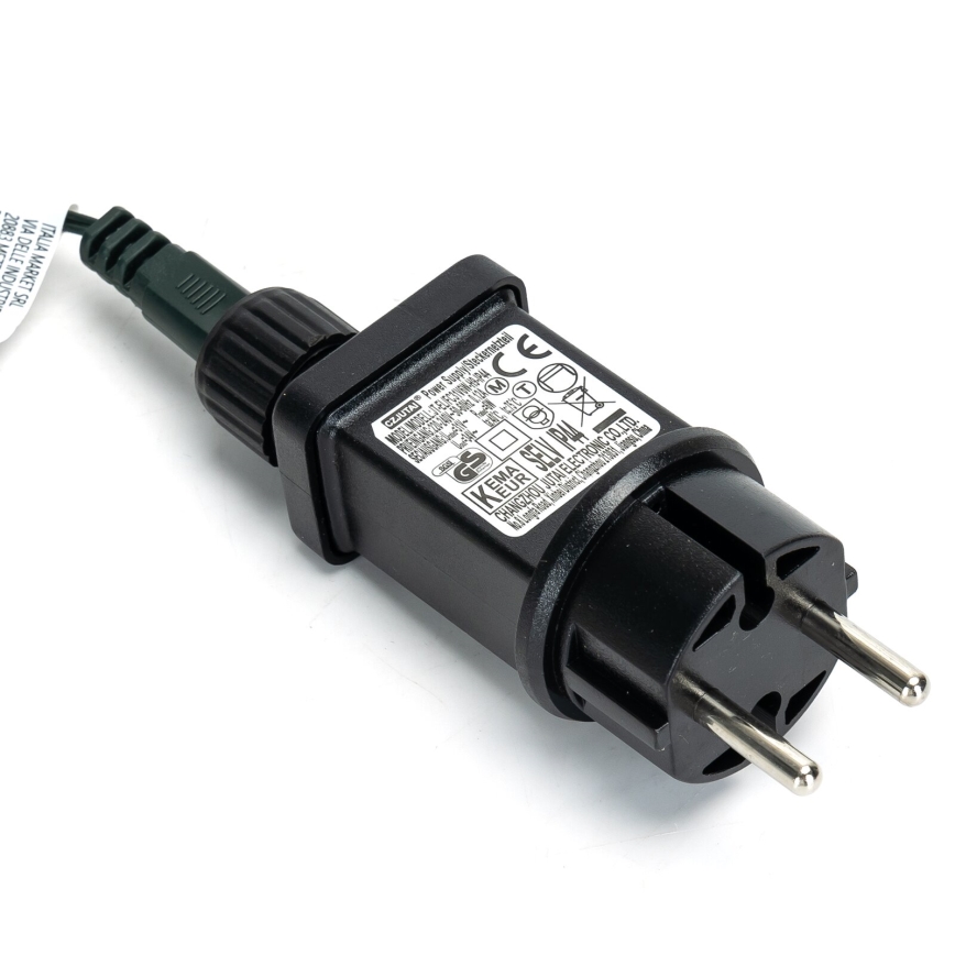 Aigostar - Corrente exterior de Natal LED 600xLED/8 funções 18m IP44 branco frio