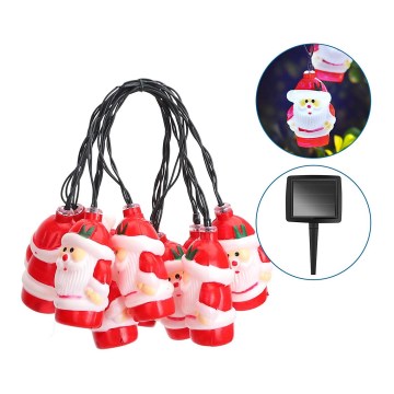 Aigostar - Corrente solar de Natal LED 10xLED/3,8 m IP44 branco frio