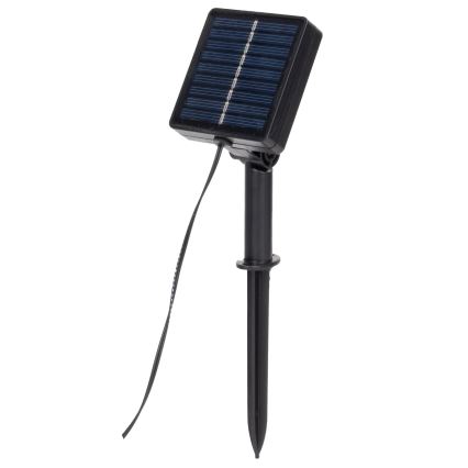 Aigostar - Corrente solar LED 100xLED/12m IP65 branco quente eucalipto