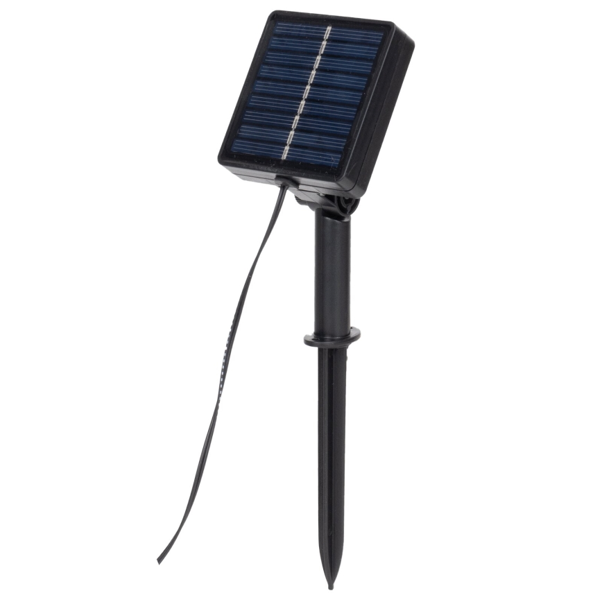 Aigostar - Corrente solar LED 100xLED/12m IP65 branco quente eucalipto
