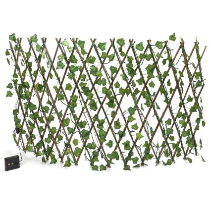 Aigostar - Corrente solar LED 102xLED/2x0,7m IP65 branco quente ivy