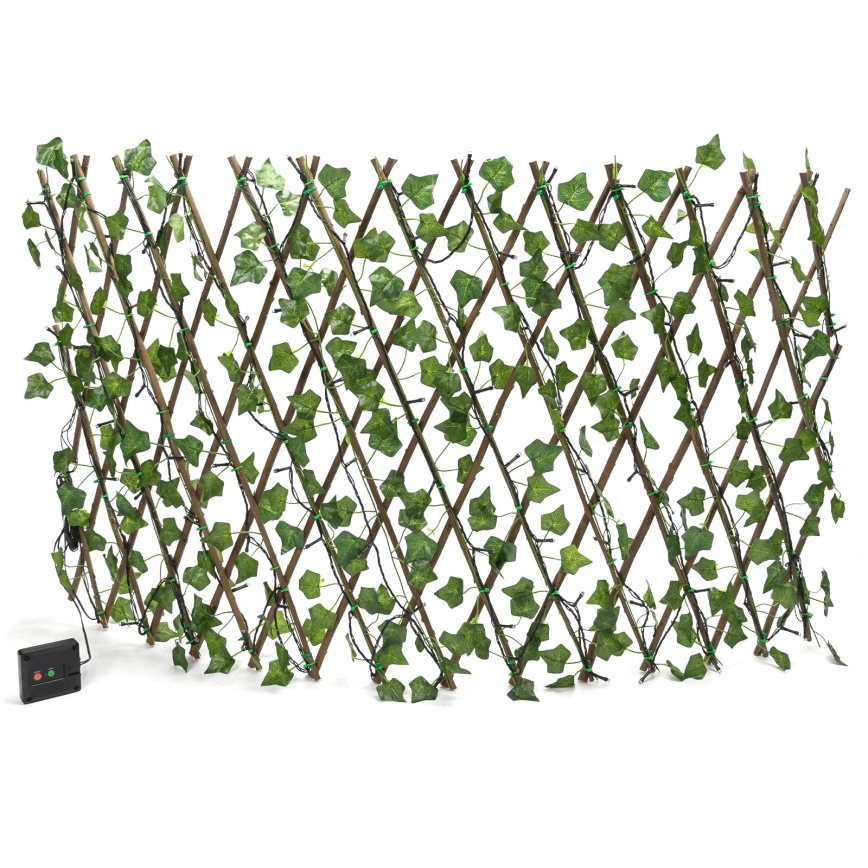 Aigostar - Corrente solar LED 102xLED/2x0,7m IP65 branco quente ivy