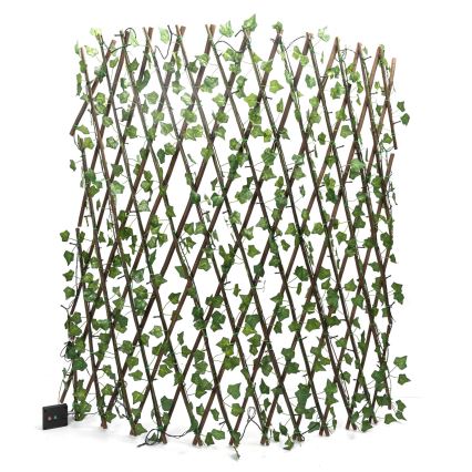 Aigostar - Corrente solar LED 148xLED/2x1,2m IP65 branco quente ivy