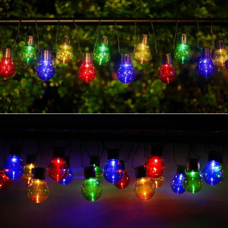 Aigostar - Corrente solar LED 20xLED/5,8m IP44 multicolor