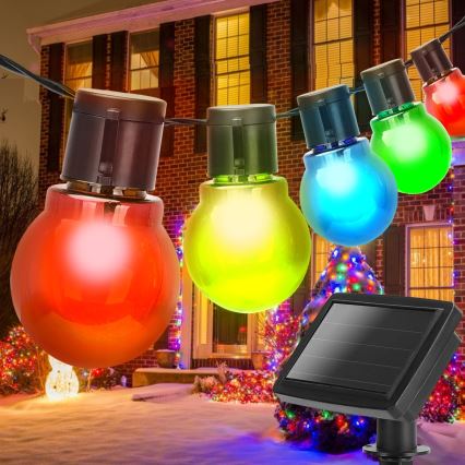 Aigostar - Corrente solar LED 20xLED/5,8m IP44 multicolor