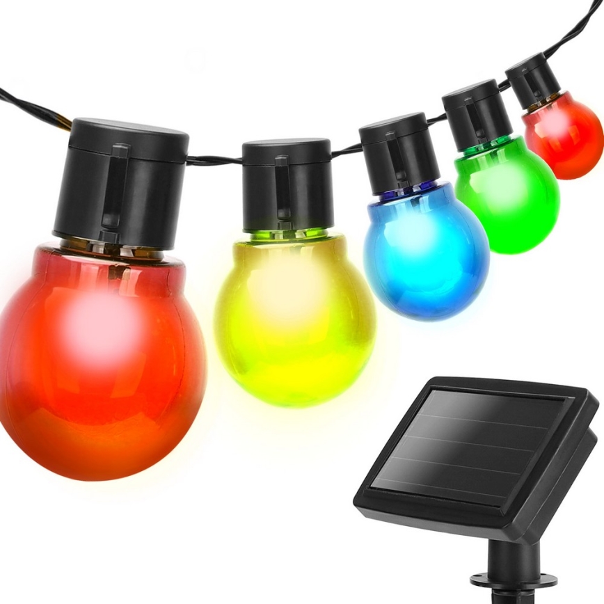 Aigostar - Corrente solar LED 20xLED/5,8m IP44 multicolor