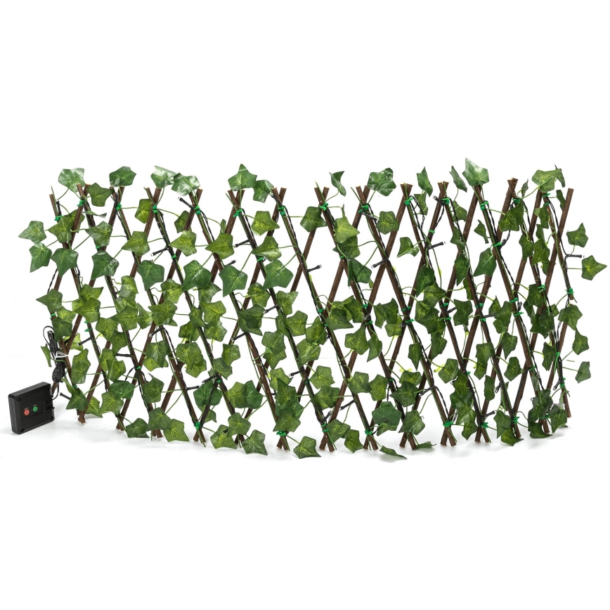 Aigostar - Corrente solar LED 56xLED/2x0,4m IP65 branco quente ivy