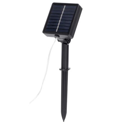 Aigostar - Corrente solar LED 70xLED/4x1m IP65 branco quente azeitona