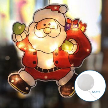 Aigostar - Decoração de Natal LED LED/3xAAA Santa 20cm