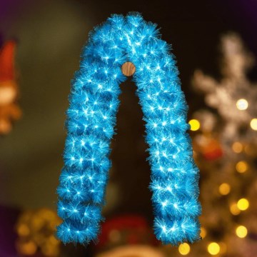 Aigostar - Decoração de Natal LED para exterior 112xLED/3,6W/230V 2m IP44 azul