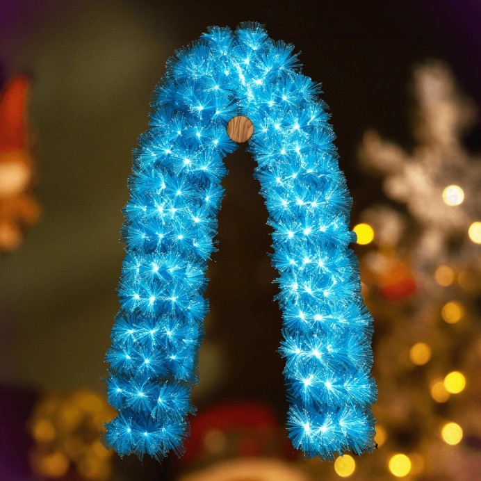 Aigostar - Decoração de Natal LED para exterior 112xLED/3,6W/230V 2m IP44 azul