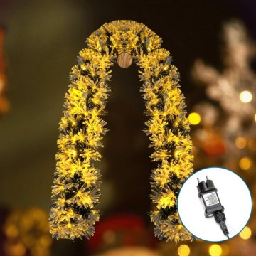 Aigostar - Decoração de Natal LED para exterior 112xLED/3,6W/230V 2m IP44 branco quente