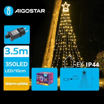 Aigostar - Decoração de Natal LED para Exterior LED/6W/230V 3,5m IP44 branco quente