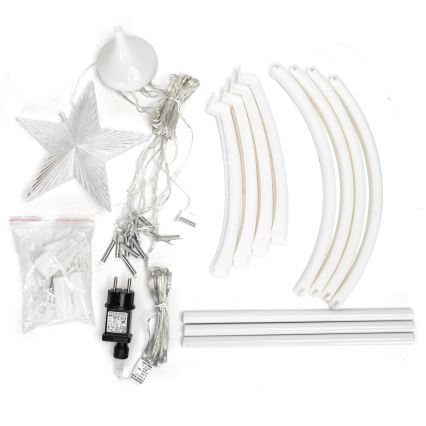 Aigostar - Decoração exterior de Natal LED LED/3,6W/230V 120 cm IP44 branco frio