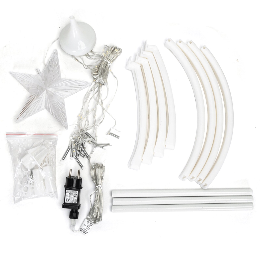 Aigostar - Decoração exterior de Natal LED LED/3,6W/230V 120 cm IP44 branco frio