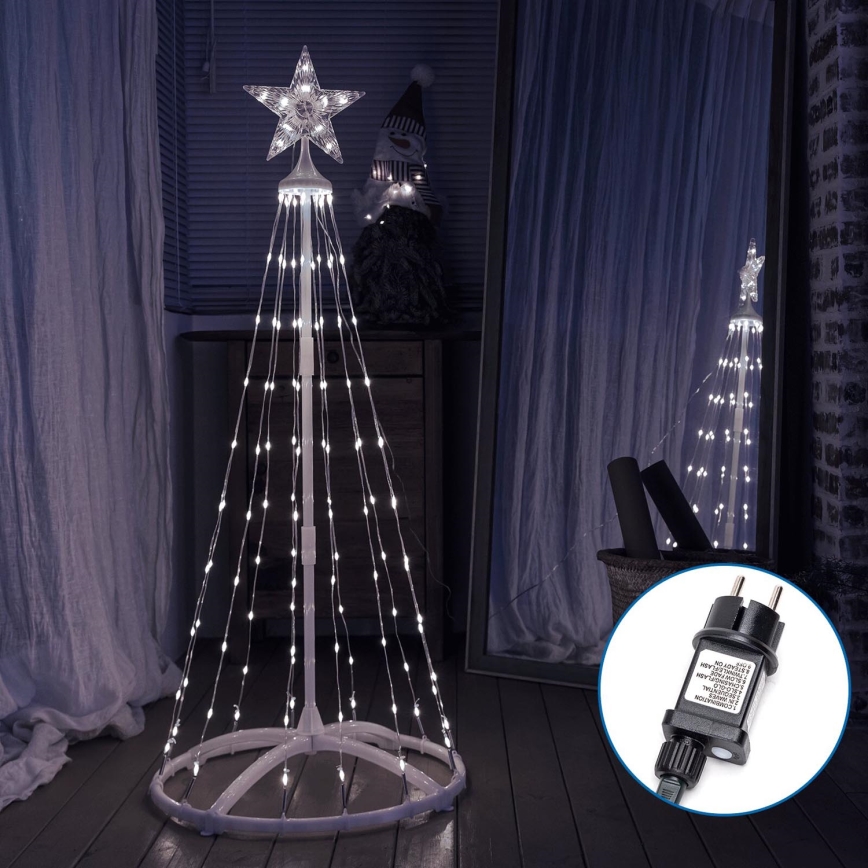 Aigostar - Decoração exterior de Natal LED LED/3,6W/230V 180 cm IP44 branco frio