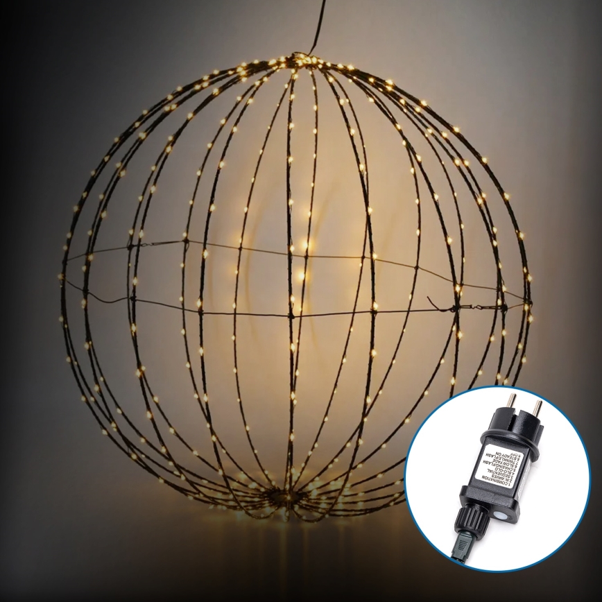 Aigostar -Decoração exterior de Natal LED LED/3,6W/230V esfera 30cm IP44 branco quente