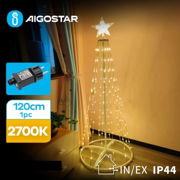 Aigostar - Decoração exterior de Natal LED LED/3,6W/31/230V 2700K 120 cm IP44