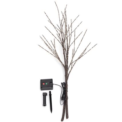Aigostar - Decoração solar LED 140xLED/3m IP65 branco quente videira