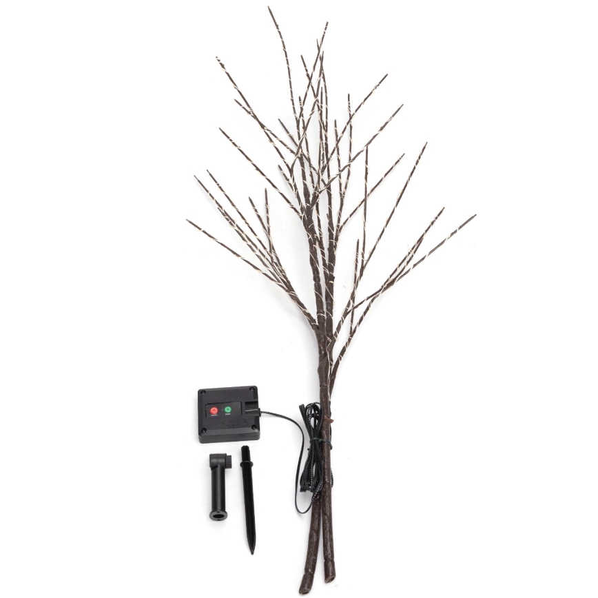 Aigostar - Decoração solar LED 140xLED/3m IP65 branco quente videira