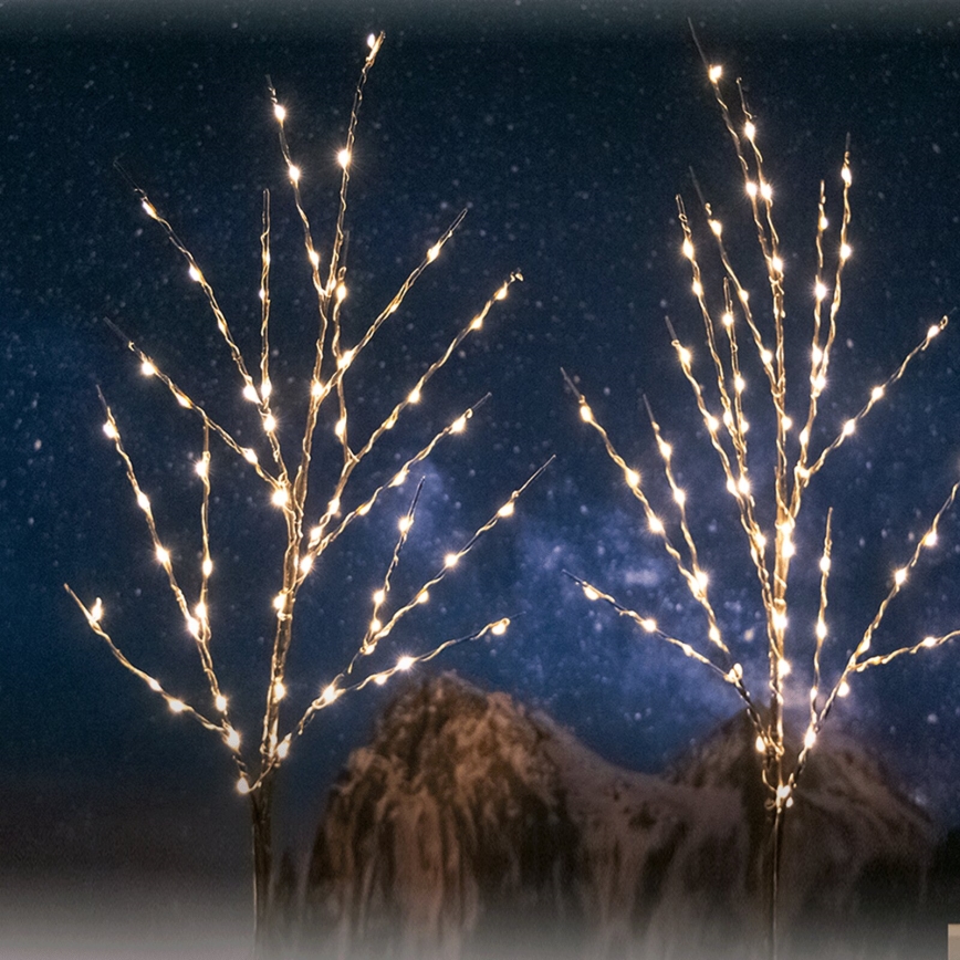 Aigostar - Decoração solar LED 140xLED/3m IP65 branco quente videira