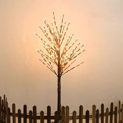 Aigostar - Decoração solar LED 24xLED/2,6m IP65 branco quente videira