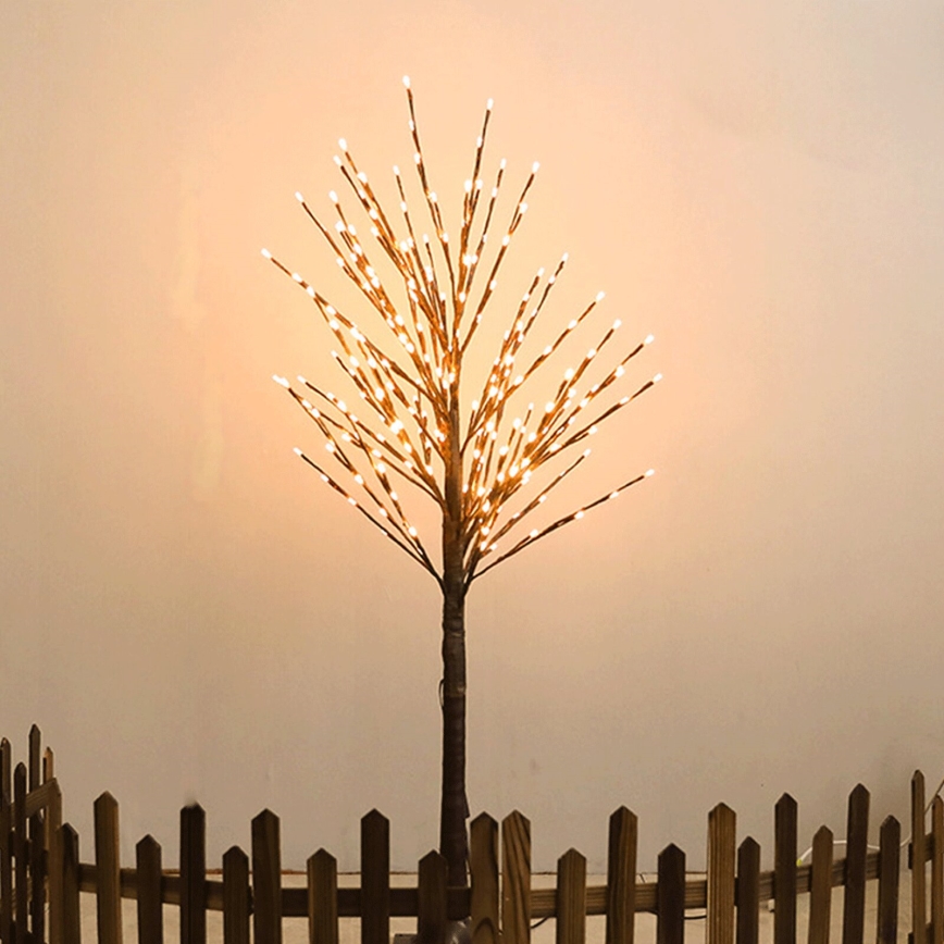 Aigostar - Decoração solar LED 24xLED/2,6m IP65 branco quente videira