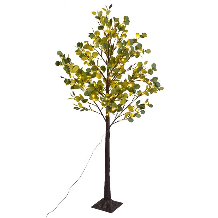 Aigostar - Decoração solar LED 30xLED/2,6m IP65 branco quente eucalipto